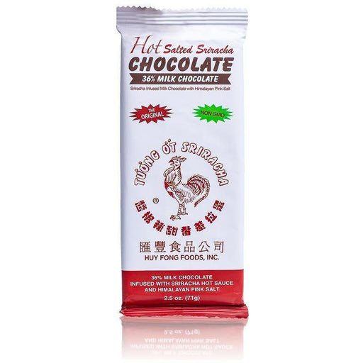 Huy Fong - Hot Salted Sriracha Milk Chocolate - Bar | Specialty Food Items and Unique Gift Ideas for Everyone