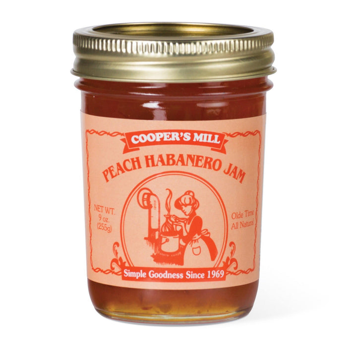 Cooper's Mill - Peach Habanero Jam - Half Pint Jar | Specialty Food Items and Unique Gift Ideas for Everyone