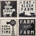 Primitives By Kathy - Farm Sweet Farm - Coaster Set | Specialty Food Items and Unique Gift Ideas for Everyone