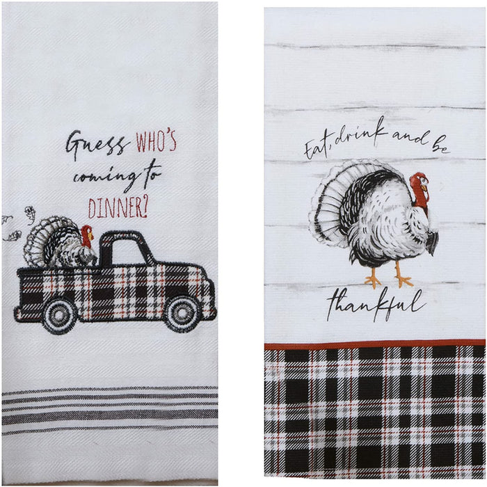 Kay Dee Designs Mr. Birch Thanksgiving Themed Kitchen Towels